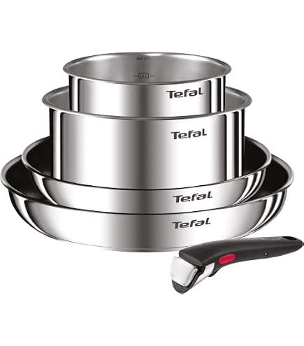 Ingenio Paprika Red Tefal 7-Piece Cookware Set - All Heat Sources
